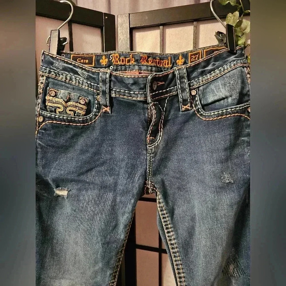 Rock‎ Revival Caro Jeans Size 27 - Picture 3 of 6